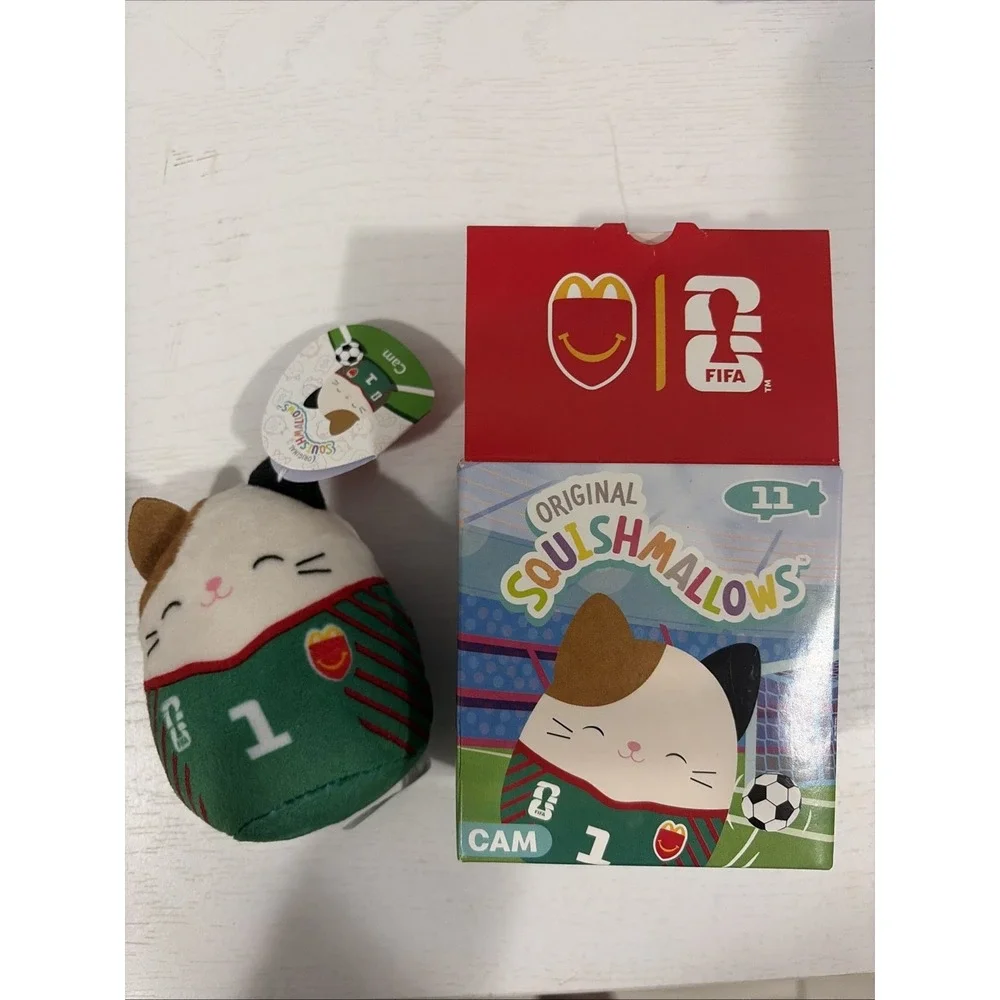 Squishmallows McDonald's Cam the Cat FIFA World Cup Happy Meal Toy